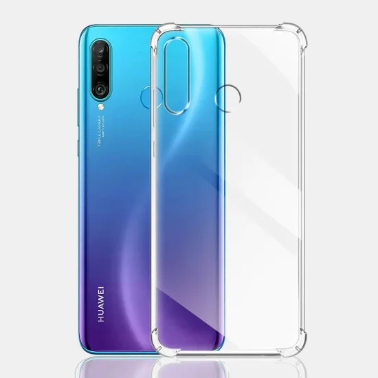 Калъф за Huawei P30 Lite / P30 Lite New Edition - Удароустойчив прозрачен силикон - прозрачен