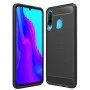Калъф за Huawei P30 Lite / P30 lite New Edition - Carbon Silicone - Черен