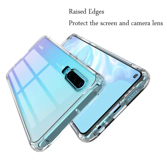 Калъф за Huawei P30 - Удароустойчив Прозрачен Силиконов - Прозрачен