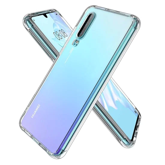 Калъф за Huawei P30 - Удароустойчив Прозрачен Силиконов - Прозрачен