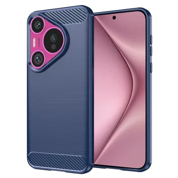 Калъф за Huawei Pura 70 - Carbon Silicone - Blue