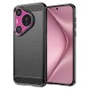 Калъф за Huawei Pura 70 - Carbon Silicone - Черен