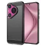 Калъф за Huawei Pura 70 - Carbon Silicone - Черен