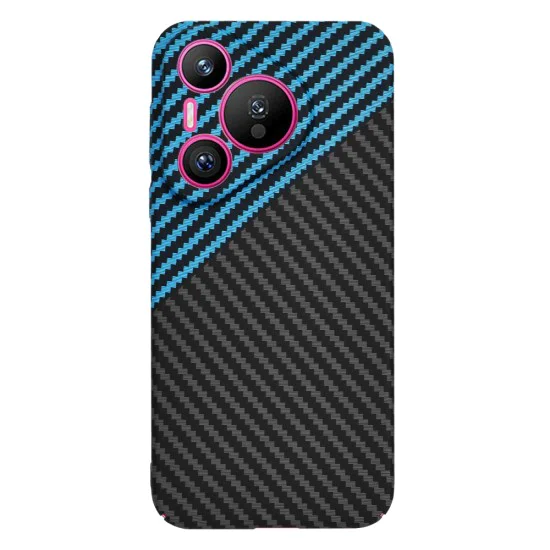 Калъф за Huawei Pura 70 - Carbonite FiberShell - Blue Pulse