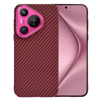 Калъф за Huawei Pura 70 - Carbonite FiberShell - Червен