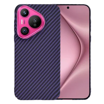 Калъф за Huawei Pura 70 - Carbonite FiberShell - Лилав