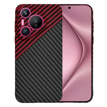 Калъф за Huawei Pura 70 - Carbonite FiberShell - Red Vortex