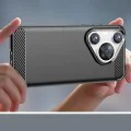 Калъф за Huawei Pura 70 Pro - Carbon Silicone - Черен