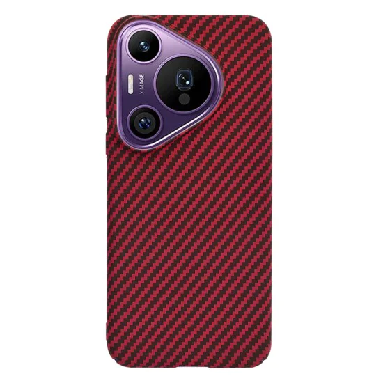 Калъф за Huawei Pura 70 Pro - Carbonite FiberShell - Червен