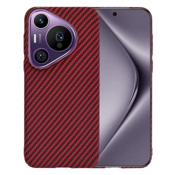 Калъф за Huawei Pura 70 Pro - Carbonite FiberShell - Червен