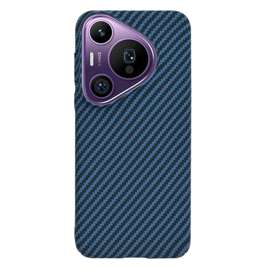 Калъф за Huawei Pura 70 Pro - Carbonite FiberShell - Cyan