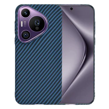 Калъф за Huawei Pura 70 Pro - Carbonite FiberShell - Cyan