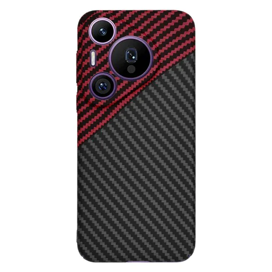 Калъф за Huawei Pura 70 Pro - Carbonite FiberShell - Red Vortex