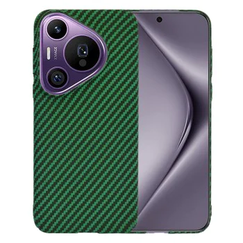 Калъф за Huawei Pura 70 Pro - Carbonite FiberShell - Зелен