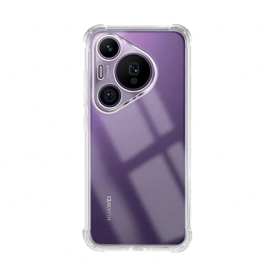 Калъф за Huawei Pura 70 Pro - Удароустойчив Clear Clear Silicone - Clear