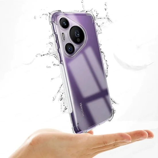 Калъф за Huawei Pura 70 Pro - Удароустойчив Clear Clear Silicone - Clear