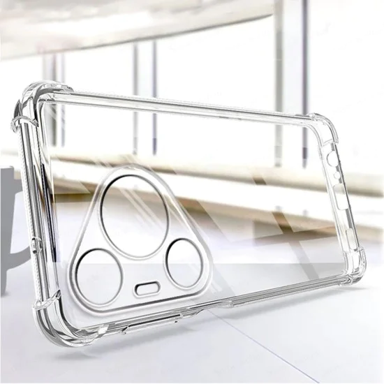Калъф за Huawei Pura 70 Pro - Удароустойчив Clear Clear Silicone - Clear