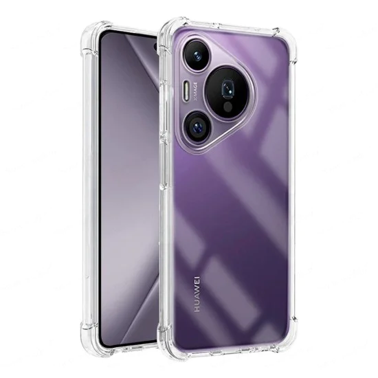 Калъф за Huawei Pura 70 Pro - Удароустойчив Clear Clear Silicone - Clear