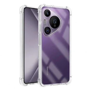 Калъф за Huawei Pura 70 - Удароустойчив Clear Clear Silicone - Clear
