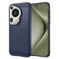 Калъф за Huawei Pura 70 Ultra - Carbon Silicone - Blue