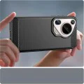 Калъф за Huawei Pura 70 Ultra - Carbon Silicone - Черен