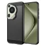 Калъф за Huawei Pura 70 Ultra - Carbon Silicone - Черен