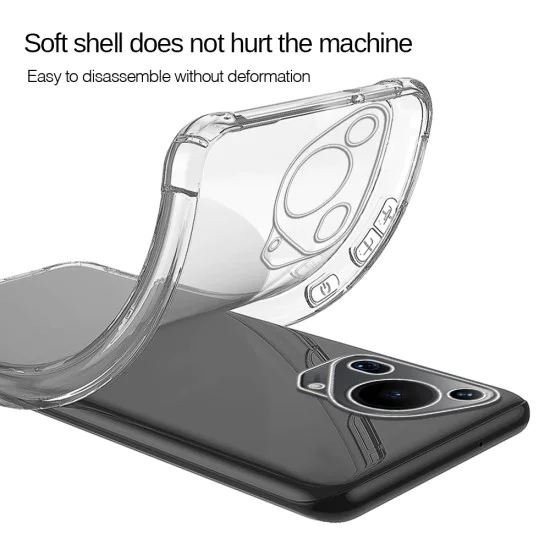 Калъф за Huawei Pura 70 Ultra - Удароустойчив Clear Clear Silicone - Clear
