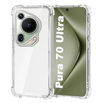Калъф за Huawei Pura 70 Ultra - Удароустойчив Clear Clear Silicone - Clear