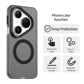 Калъф за Huawei Pura 80 Pro - Techsuit - CandyCase MagSafe - Черен