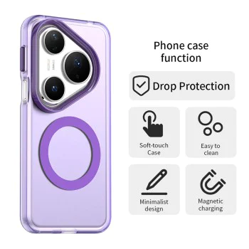 Калъф за Huawei Pura 80 Pro - Techsuit - CandyCase MagSafe - Лилав