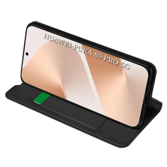 Калъф за Huawei Pura 80 Pro - Techsuit - Magskin Book - Черен