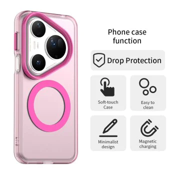 Калъф за Huawei Pura 80 Ultra - Techsuit - CandyCase MagSafe - Pink