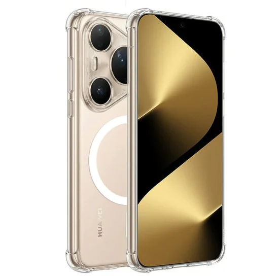 Калъф за Huawei Pura 80 Ultra - Techsuit Shockproof Clear Silicone MagSafe - Прозрачен