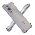Калъф за Huawei nova 11 / nova 12s - Techsuit - Удароустойчив Clear Silicone - Опушено Черен