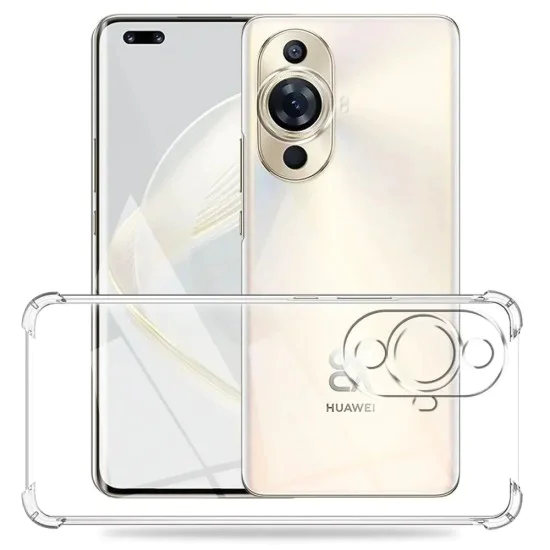 Калъф за Huawei nova 11 / nova 12s - Удароустойчив Clear Clear Silicone - Прозрачен
