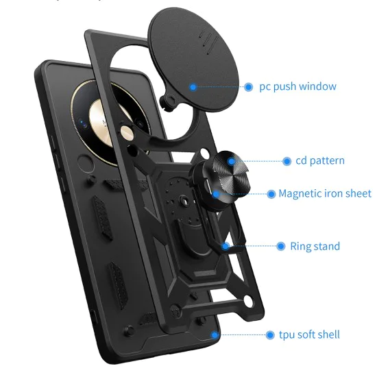 Калъф за Huawei nova 12i / 13i - CamShield Series - черен