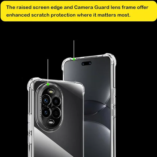 Калъф за Huawei nova 13 Pro - Удароустойчив Clear Clear Silicone - Clear