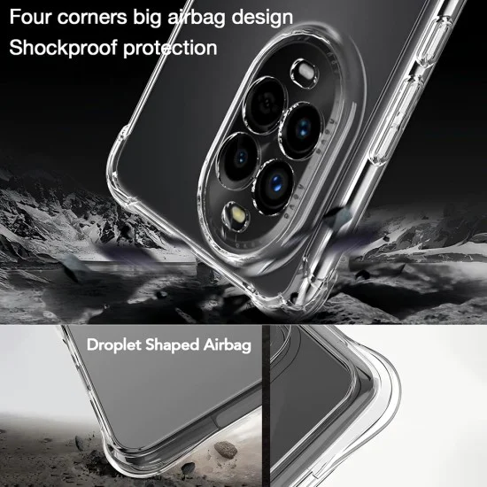 Калъф за Huawei nova 13 Pro - Удароустойчив Clear Clear Silicone - Clear