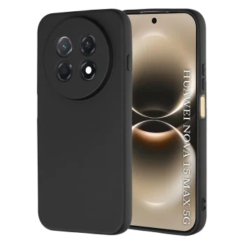 Калъф за Huawei nova 15 Max - SoftFlex - Techsuit - Черен