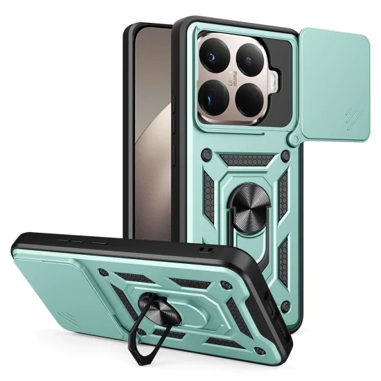 Калъф – Камера защита – Xiaomi 15T Pro – Techsuit CamShield Series – Зелен