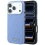 Калъф Karl Lagerfeld Grained Leather Metal Logo MagSafe (KLHMP18LPSKLFOFB) - iPhone 18 Pro / iPhone 17 Pro - Син