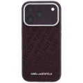 Калъф Karl Lagerfeld Grained Leather Metal Logo MagSafe (KLHMP18XPSKLFOFR) - iPhone 18 Pro Max / iPhone 17 Pro Max - Бордо