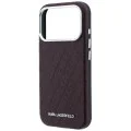 Калъф Karl Lagerfeld Grained Leather Metal Logo MagSafe (KLHMP18XPSKLFOFR) - iPhone 18 Pro Max / iPhone 17 Pro Max - Бордо