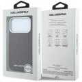 Калъф Karl Lagerfeld Grained Leather Metal Logo MagSafe (KLHMP18XPSKLFOFR) - iPhone 18 Pro Max / iPhone 17 Pro Max - Бордо