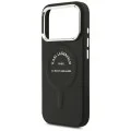 Калъф Karl Lagerfeld HC MagSafe Leather EMB. Ring Karl RSG Logo (KLHMP18XPSKRSGEK) - iPhone 18 Pro Max / iPhone 17 Pro Max - Черен