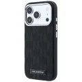 Калъф Karl Lagerfeld HC MagSafe SW Grained Leather HS Mono Resin Logo (KLHMP18L6PWKLMHK) - iPhone 18 Pro / iPhone 17 Pro - Черен