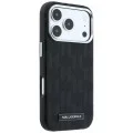 Калъф Karl Lagerfeld HC MagSafe SW Grained Leather HS Mono Resin Logo (KLHMP18L6PWKLMHK) - iPhone 18 Pro / iPhone 17 Pro - Черен