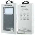 Калъф Karl Lagerfeld HC MagSafe SW Grained Leather HS Mono Resin Logo (KLHMP18L6PWKLMHK) - iPhone 18 Pro / iPhone 17 Pro - Черен