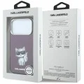 Калъф Karl Lagerfeld HC MagSafe IML Choupette Body Sketch Print (KLHMP18L6HCIKDR) - iPhone 18 Pro / iPhone 17 Pro - Бордо