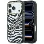Калъф Karl Lagerfeld HC MagSafe IML Signature Zebra Glitter Gold (KLHMP18L6HZSKPGD) - iPhone 18 Pro / iPhone 17 Pro - Черен